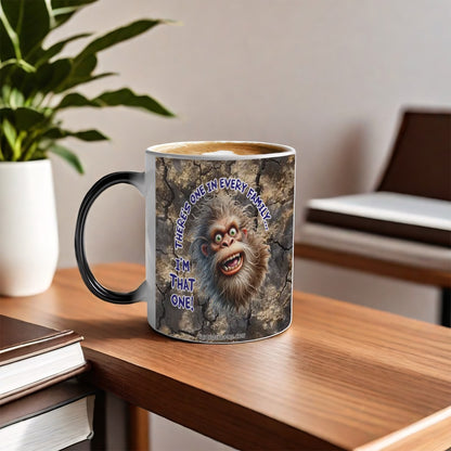 Sarcastic Sasquatch, "One In Every Family " Color Changing 11oz Mug, Color Changing 11oz Mug, Coffee Cup