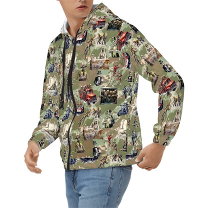 10 Misc Designs, Adult Zip Up Hoodie