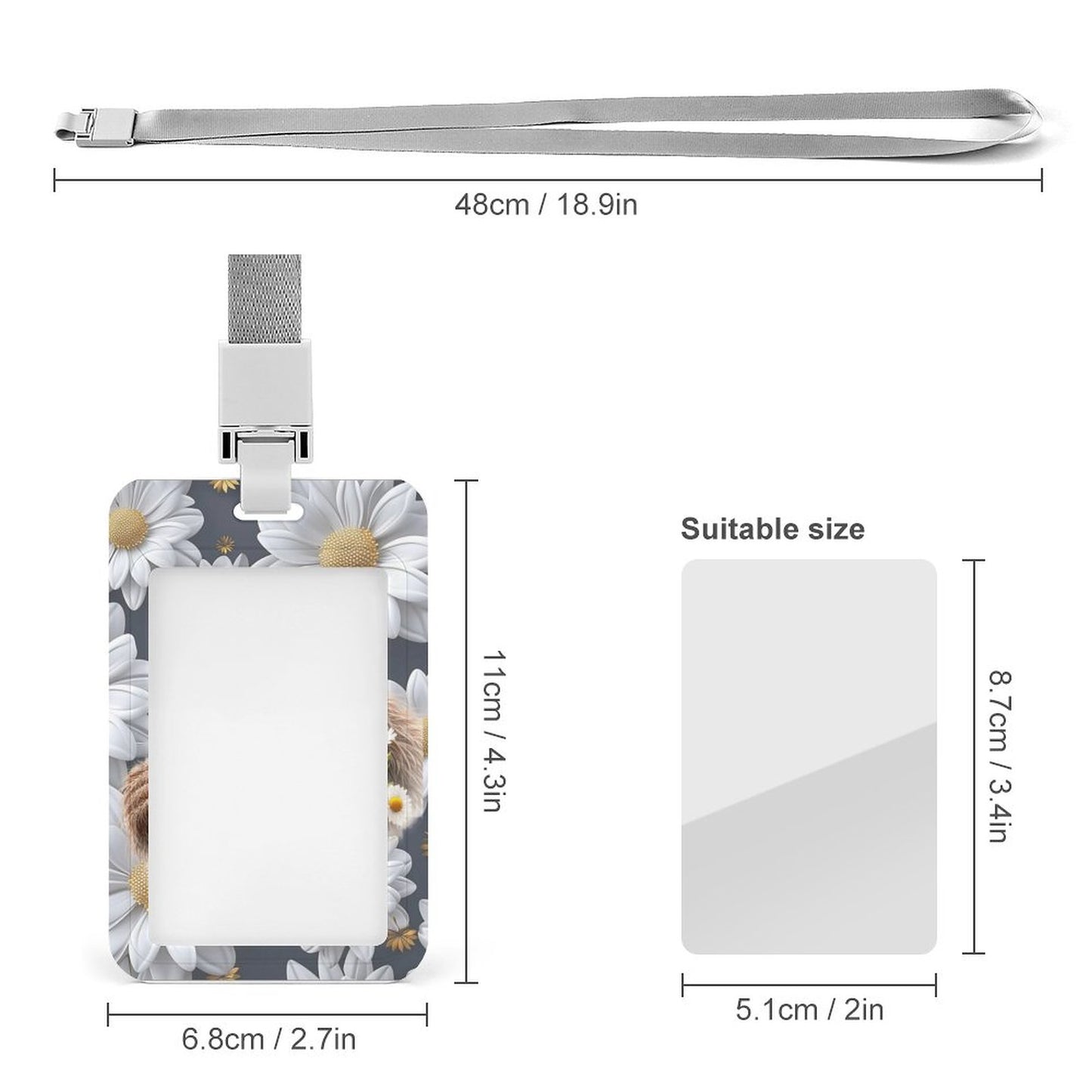 Durable Double Sided Badge Holder