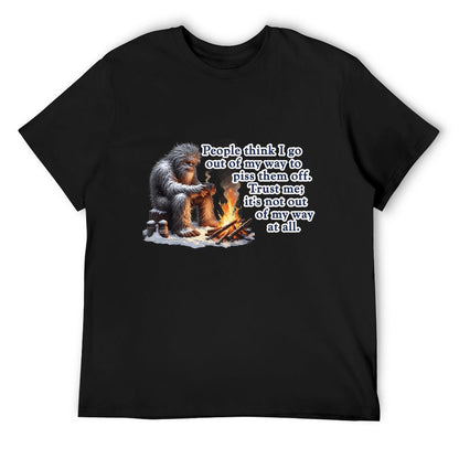 "People Say I go out of my way", Bigfooot, Sasquatch - Short Sleeve Tshirt Men