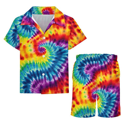 Tie Dye Designs Children's Casual Beach Outfit