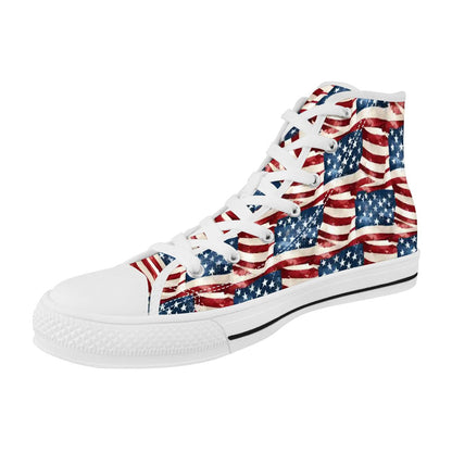 Patriot Eagles, Women's High Top Canvas Shoes