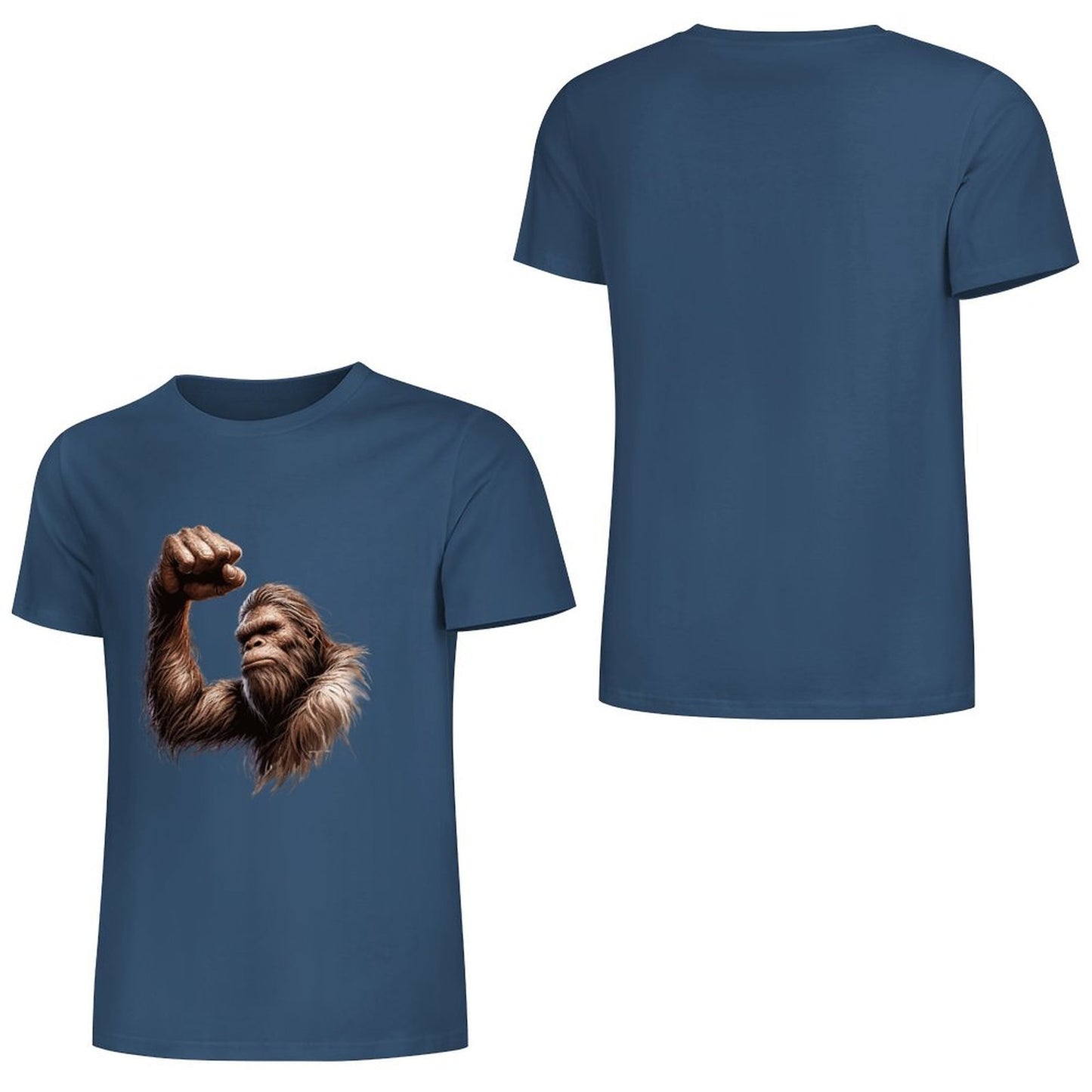 Bigfoot - Sasquatch Big Muscle Short Sleeve Cotton T-Shirt