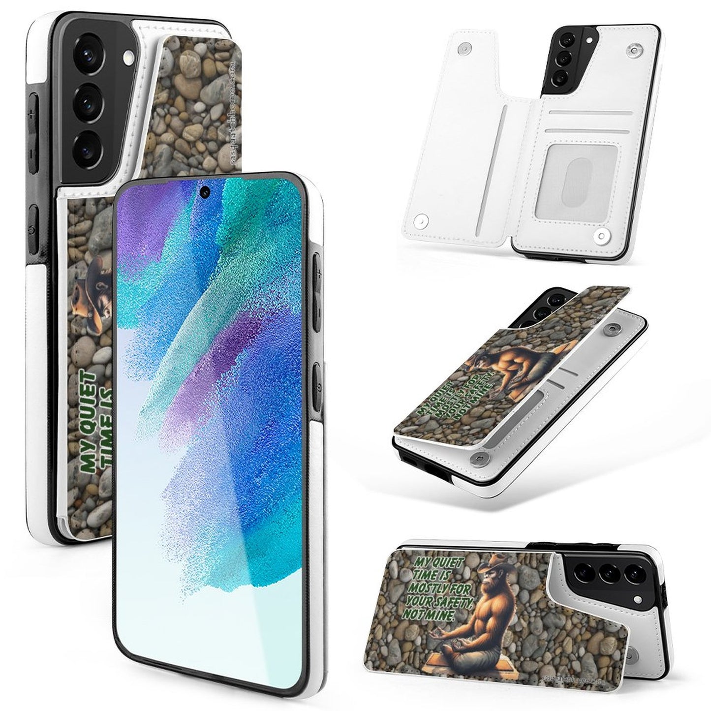 Bigfoot, Sasquatch, Samsung S21 Ultra, Phone Case / Flip Cover Wallet - My Quiet time..."