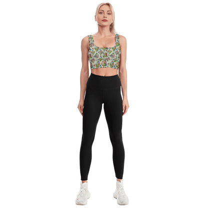 6 Fairy Designs, Traditional Sports Bra, Yoga Top