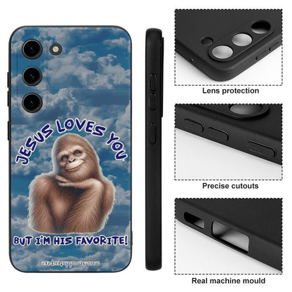 Sasquatch, Bigfoot "Jesus Loves you.." - Samsung S23 Series Cell Phone Case