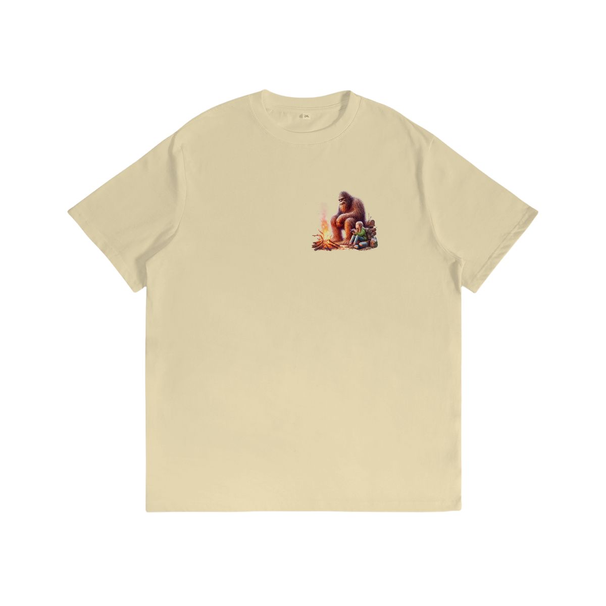 Sarcastic Sasquatch Short Sleeve 100% Cotton T-shirt- Double Sided
