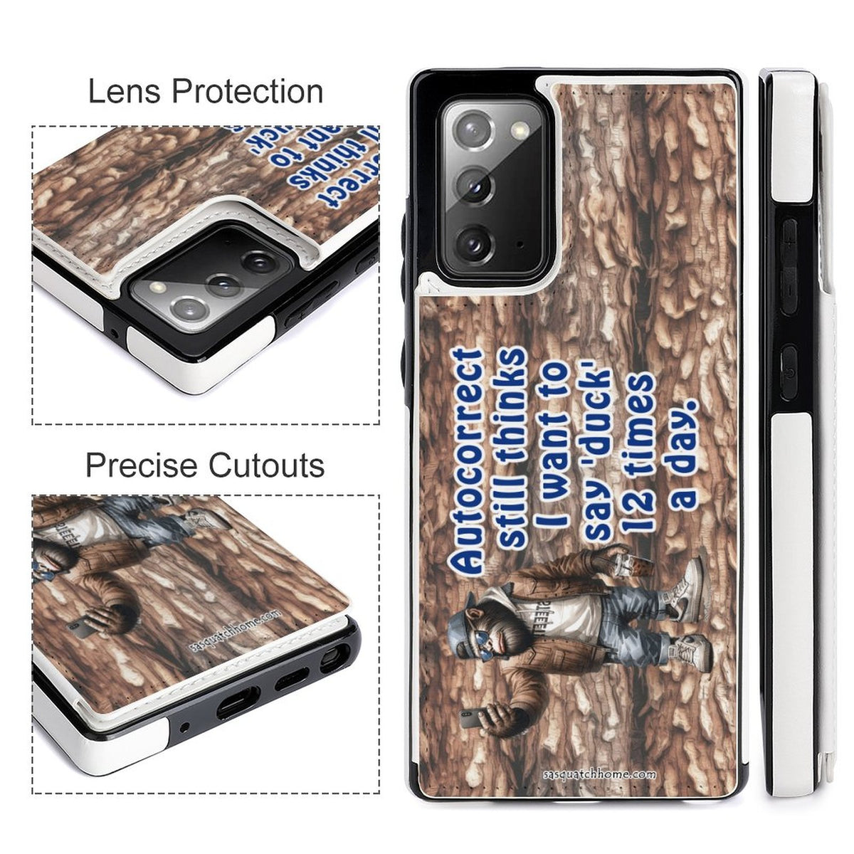 Bigfoot, Sasquatch, "My Spell Check..." Samsung Note20 Flip Phone Case