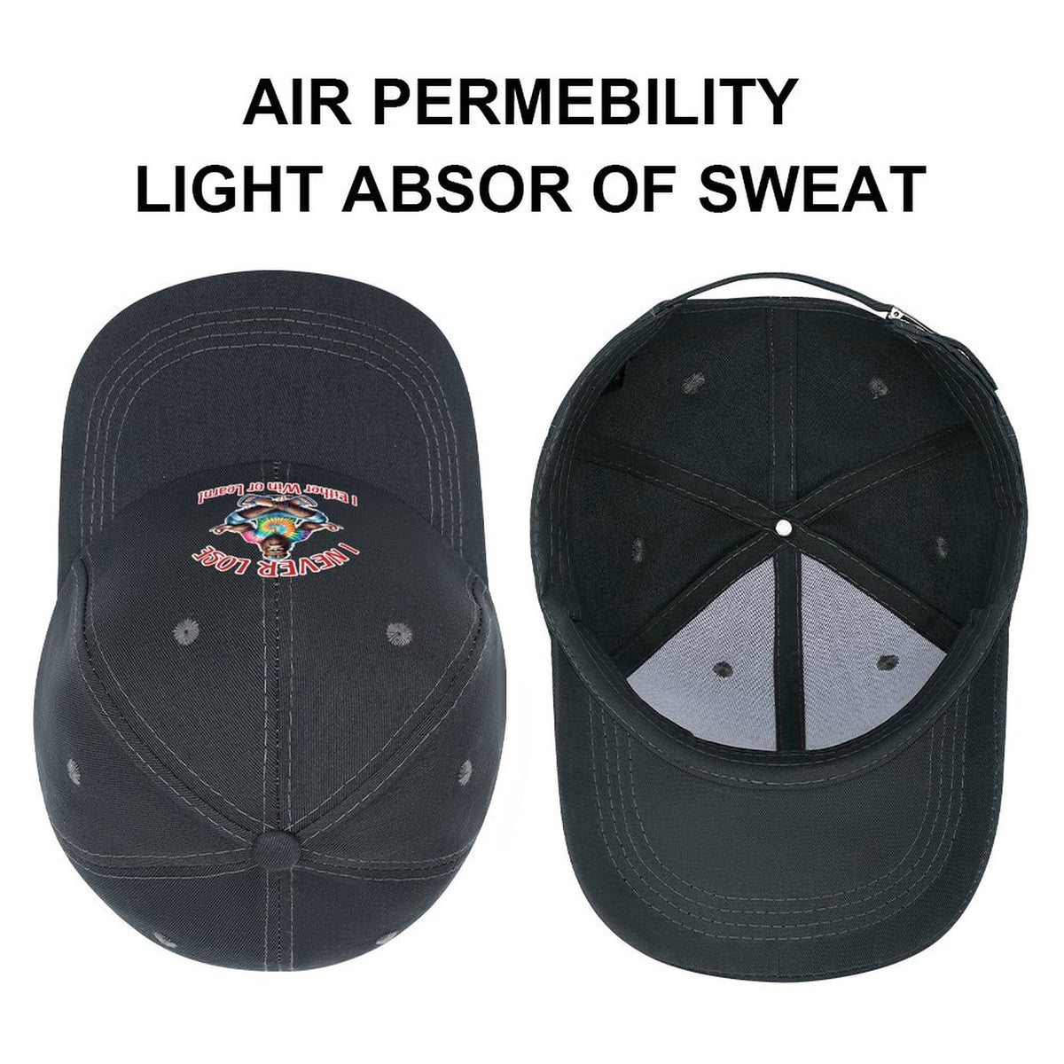 Bigfoot, Sasquatch “I never lose..", Baseball Cap – 8 Colors