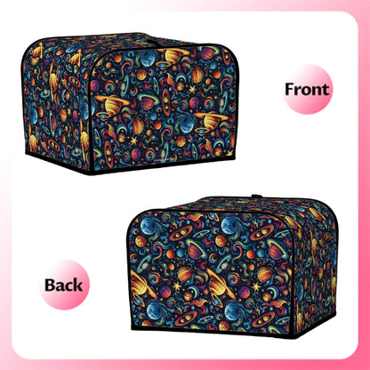 12 Galaxy Outer Space Designs, 4 Slice Toaster Cover