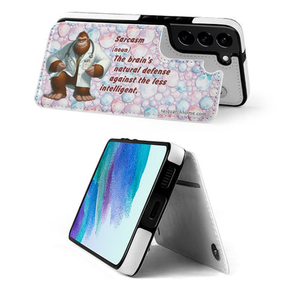 Bigfoot, Sasquatch "Sarcasm.." Definition, Samsung S22 Cell Phone Case / Folding Wallet