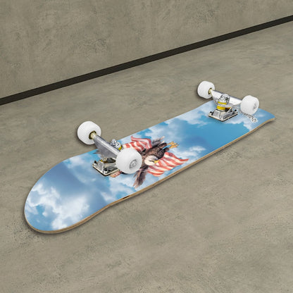 Donald Trump on Eagle, High Density 7 Layer Skateboard, Made In USA