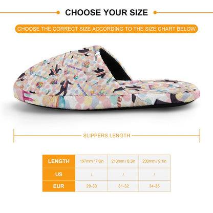 20 Trump Designs, Children's Cotton Flannel Slippers