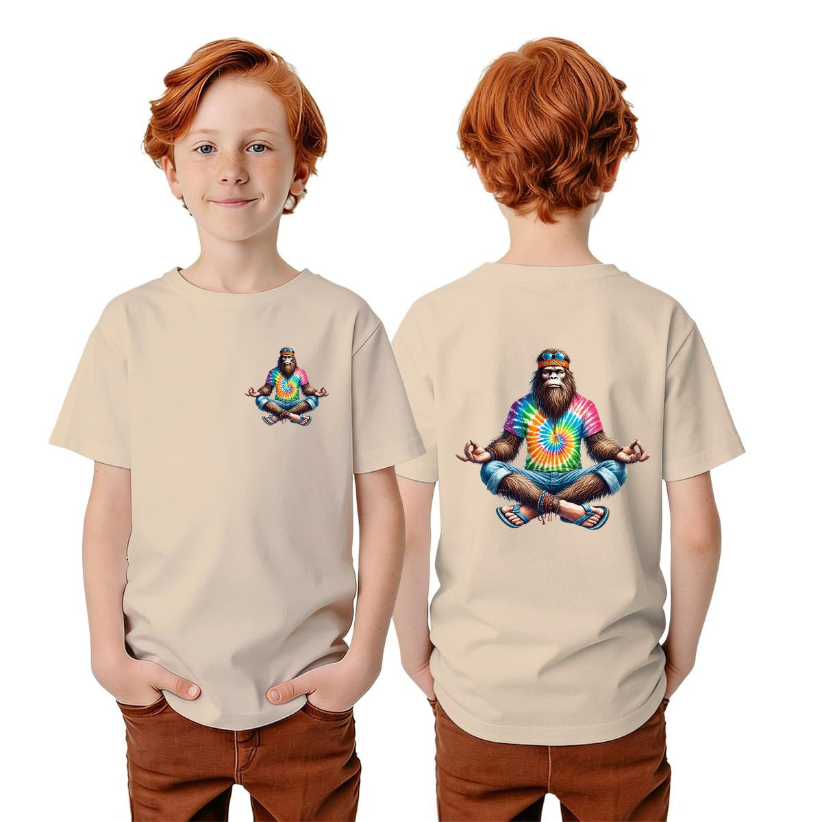 Bigfoot Sasquatch Designs, Kid’s Double Sided Gildan 5000B T Shirt