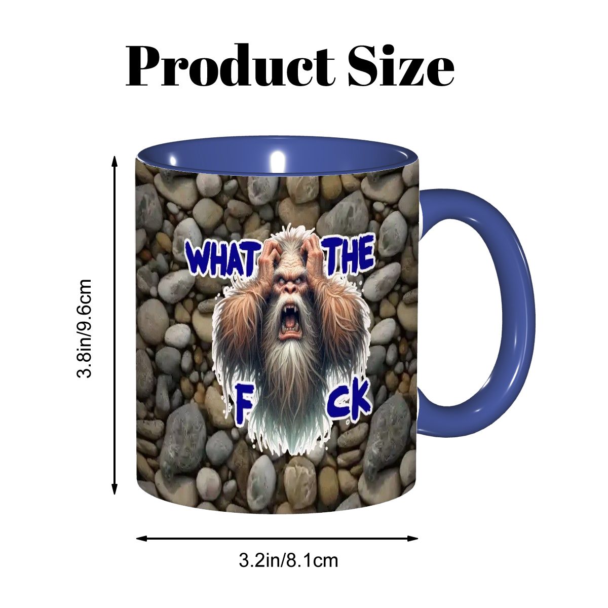 "WTF" Sarcastic Sasquatch Collection 11.2 Oz Ceramic Coffee Mug