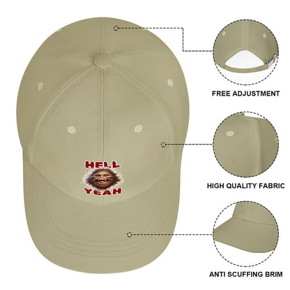 Bigfoot, Sasquatch “Hell yeah", Baseball Cap – 8 Colors