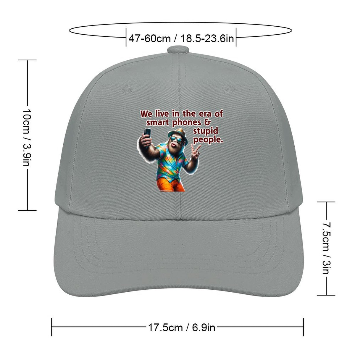 Bigfoot, Sasquatch “We live in the era..", Baseball Cap – 8 Colors