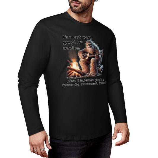 Bigfoot - Sasquatch "I'm not very good..",  Cotton Unisex Long Sleeve T-shirt