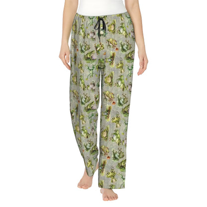 10 Animal Designs, Womens Pajama Pants with Pockets