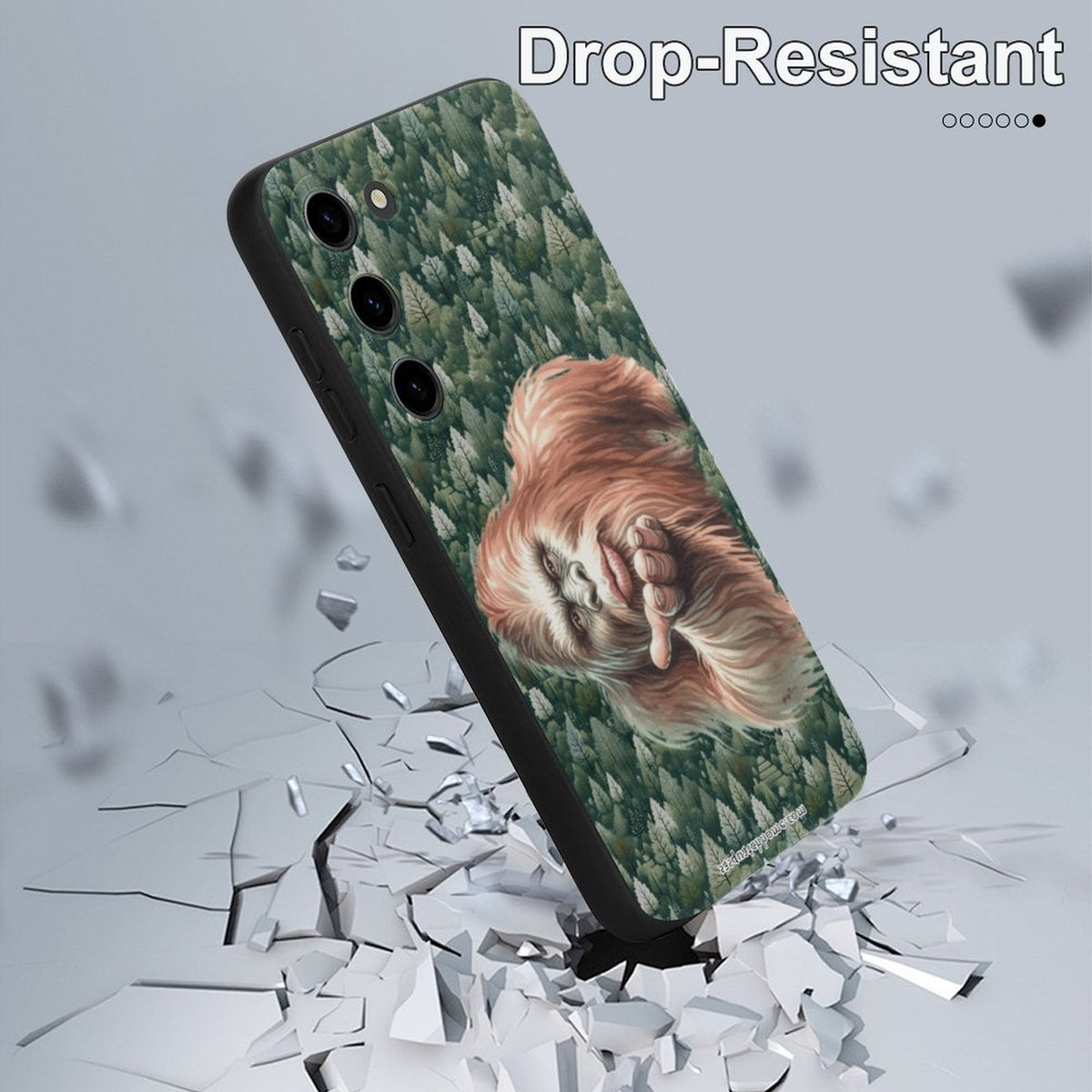 Sasquatch, Bigfoot Blow Kiss, Samsung S23 Series Cell Phone Case