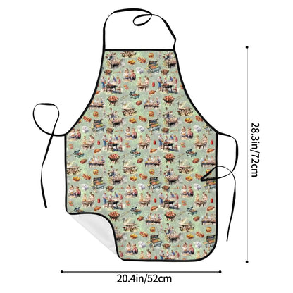 Waterproof apron with pockets - 20 Awesome Designs, Smurf, Dragon, Goth, Zombies, Alice in Wonderland + More