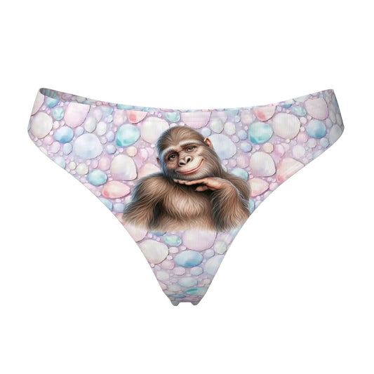 Women’s Polyester Female Bigfoot Thong, Panties, Underwear