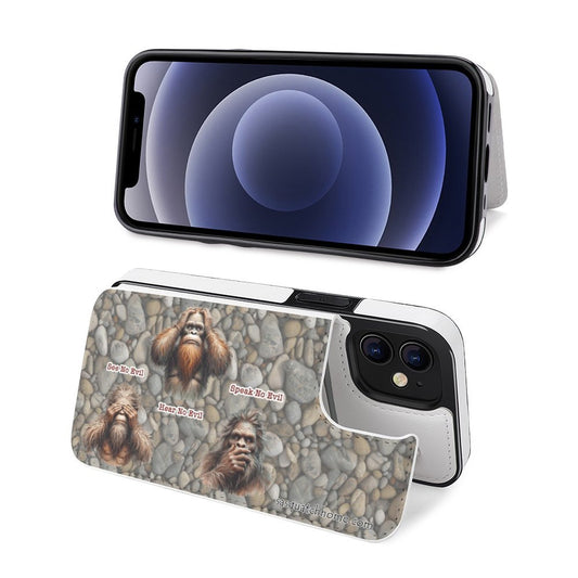 iPhone 12 Series Cell / Mobile phone Flip wallet case- "See no evil,.. "
