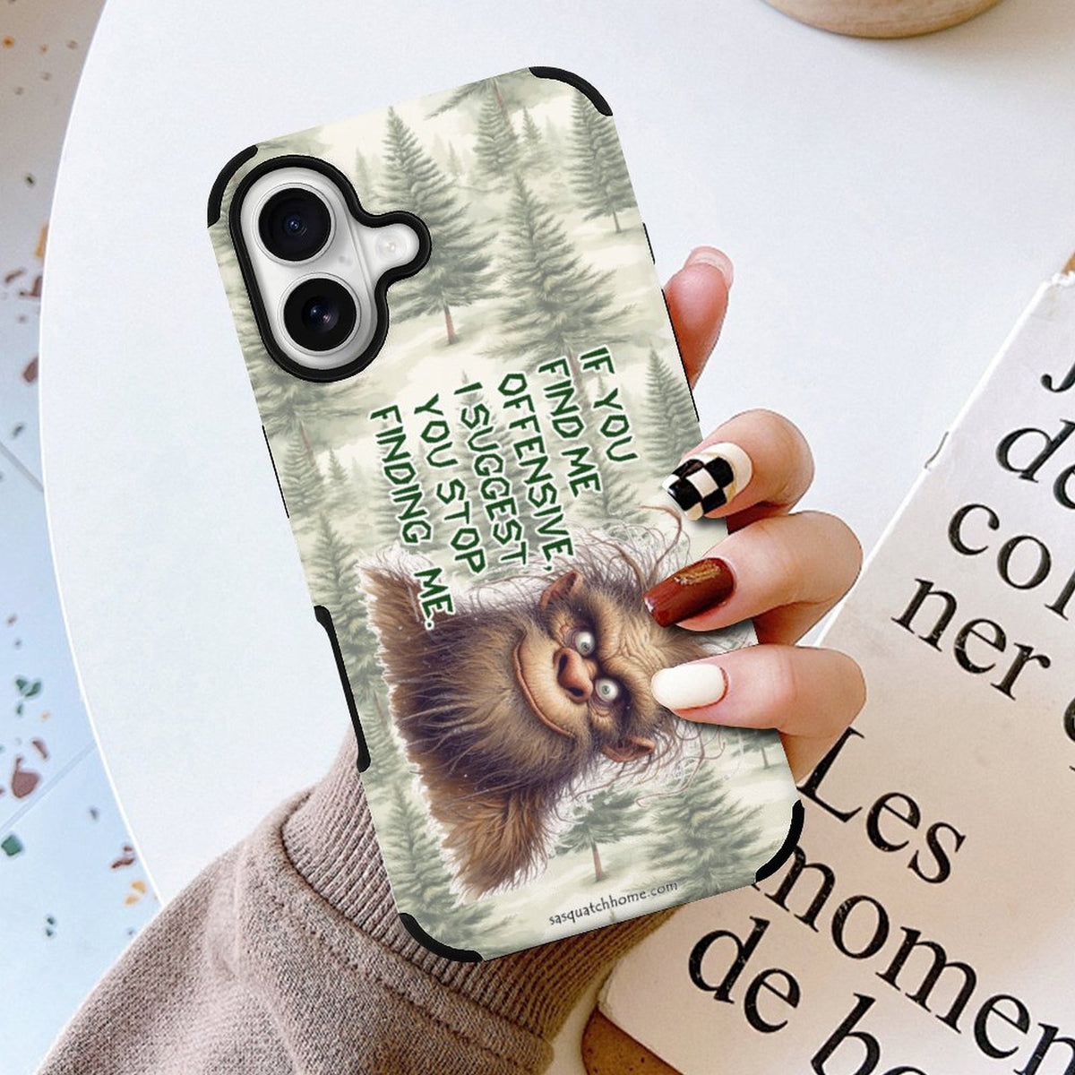 Bigfoot / Sasquatch "If you find me..", Microfiber iPhone 16 Cases