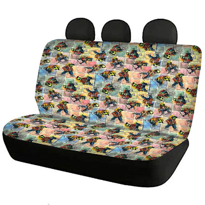 6 Alien Design, Set of 3 Auto Seat Covers