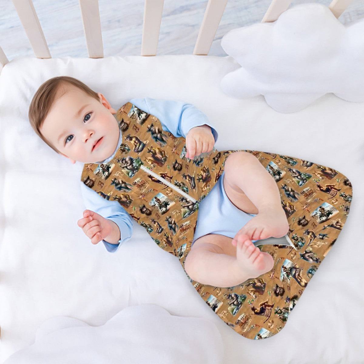 Sleeveless Baby Sleep Sack - Sasquatch / Bigfoot Designs, baby sleeping bag, Sleep Bag, baby blanket, bigfoot baby blanket 20 Designs!