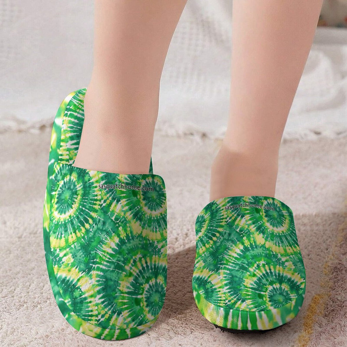 19 Tie Dye Designs, Children's Cotton Flannel Slippers