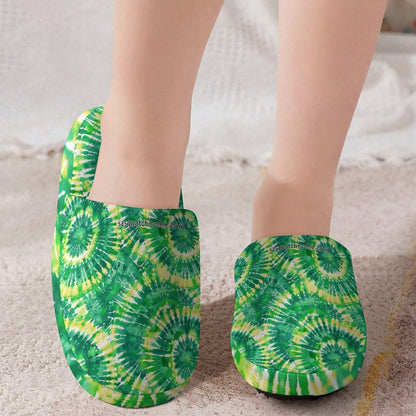 19 Tie Dye Designs, Children's Cotton Flannel Slippers