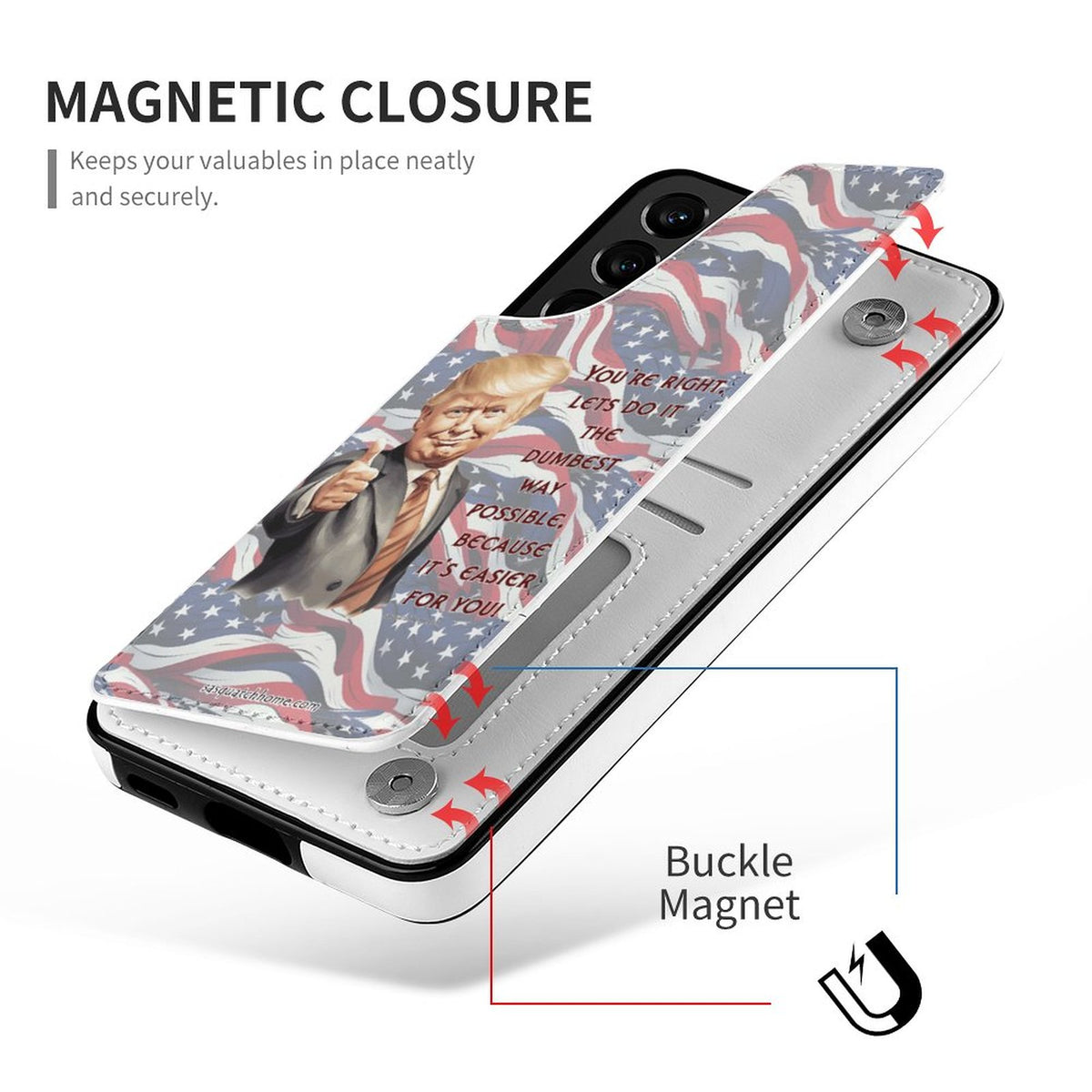 Donald Trump, "You're Right...", Samsung S22 Cell Phone Case / Folding Wallet