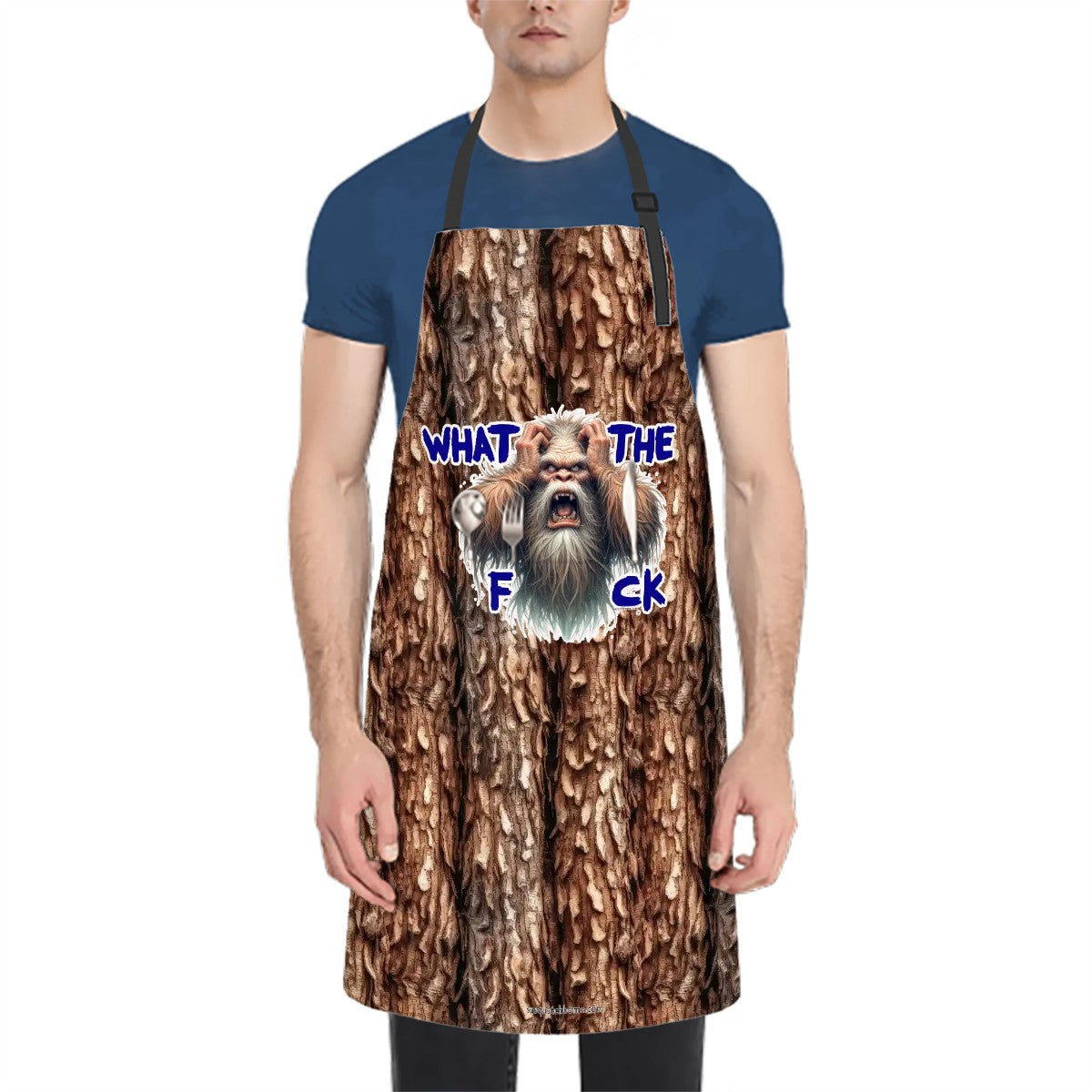 Bigfoot, Sasquatch "What The F_ck", Waterproof Apron with Pockets
