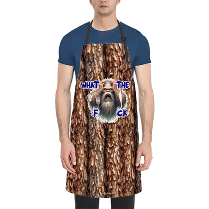 Bigfoot, Sasquatch "What The F_ck", Waterproof Apron with Pockets