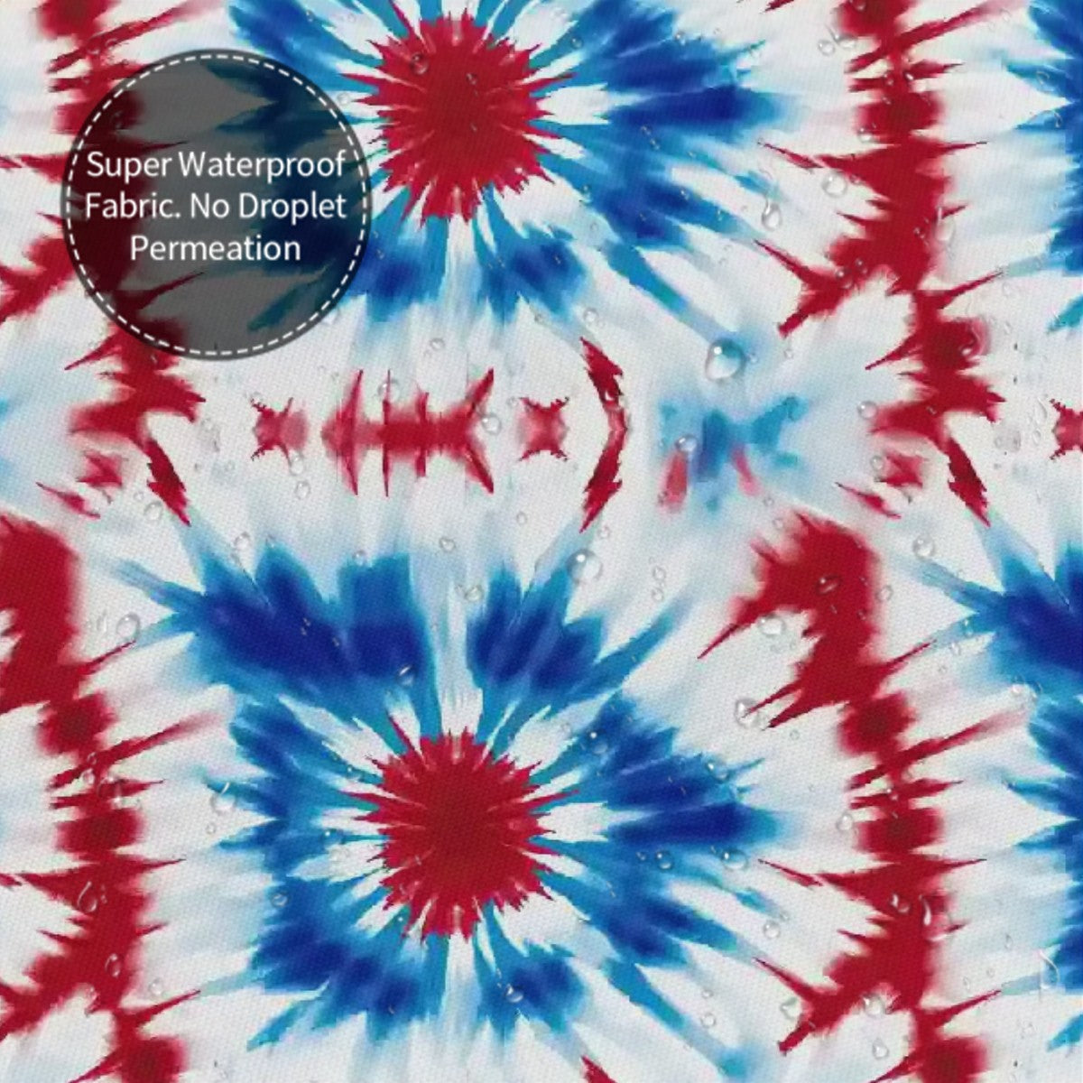 Tie Dye, Polyester Shower Curtain  - 60”x72”, Hippie Shower Curtain 19 Designs