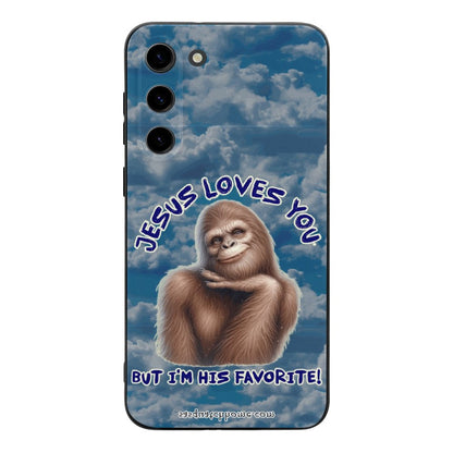 Sasquatch, Bigfoot "Jesus Loves you.." - Samsung S23 Series Cell Phone Case