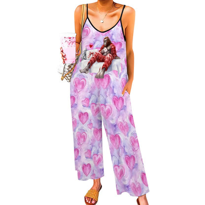 Valentine Bigfoot, Sasquatch, Casual Jumpsuits for Women