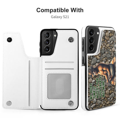 Bigfoot, Sasquatch, Samsung S21 Ultra, Phone Case / Flip Cover Wallet - My Quiet time..."