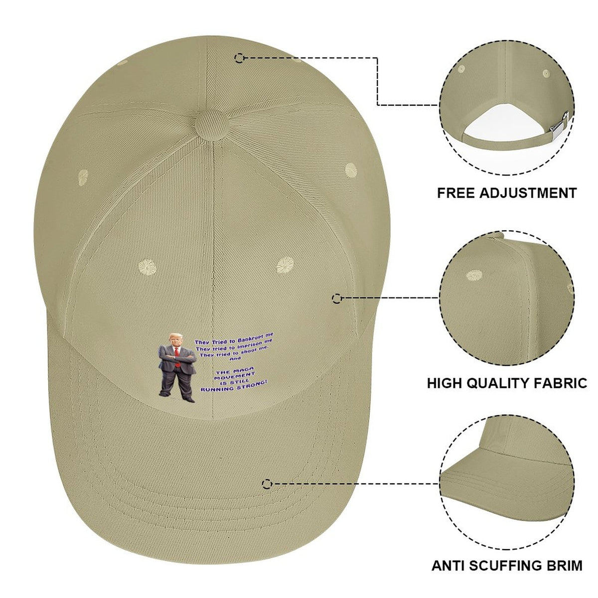 Donald Trump "They tried..", Baseball Cap – 8 Colors
