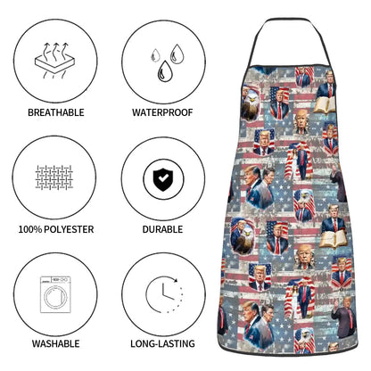 Donald Trump, MAGA 20 Designs- Waterproof Apron with Pockets