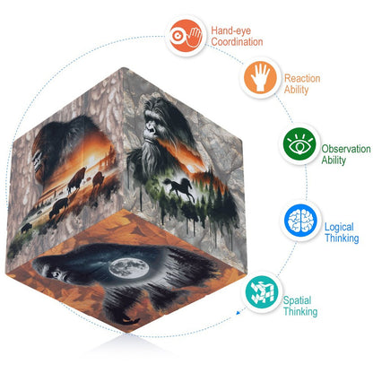 Bigfoot Sasquatch 3x3 Magic Cube