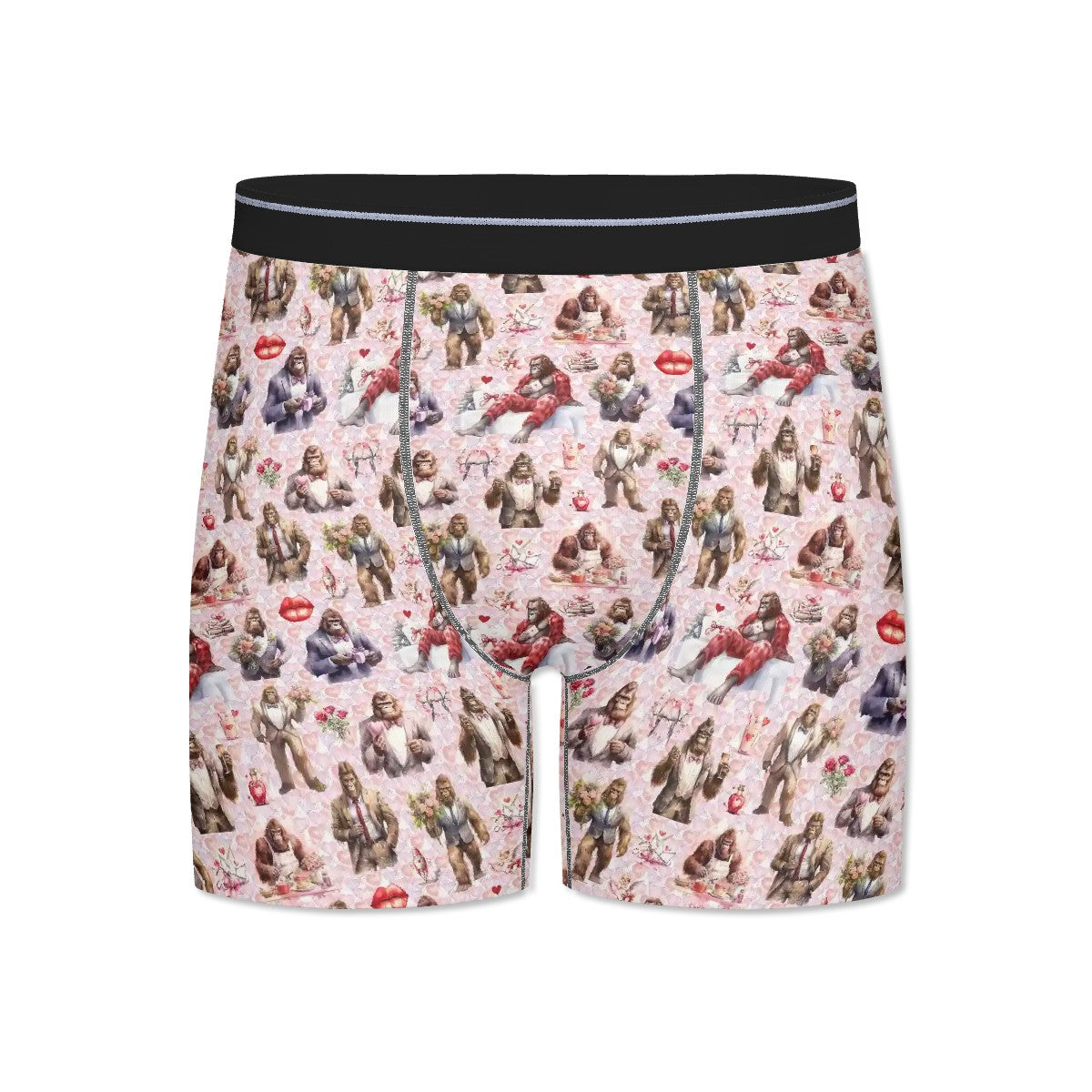 Bigfoot, Sasquatch Men's Silky Extended Boxer Briefs - 19 Designs