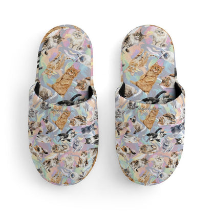 10 Animal Designs, Children's Cotton Flannel Slippers