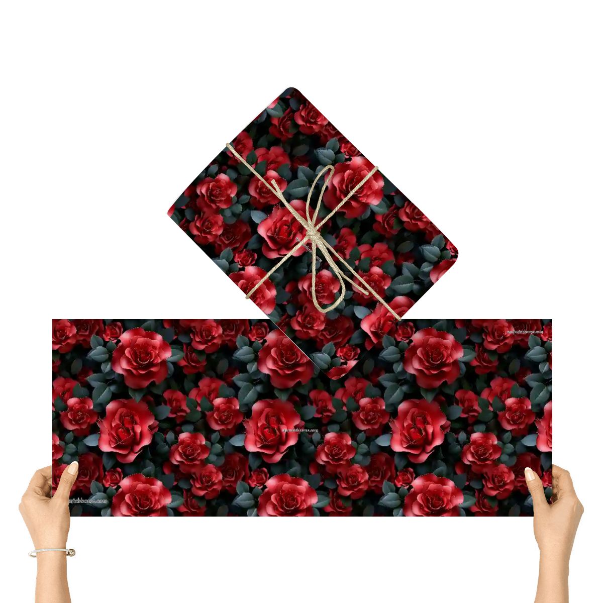 10 Flower Designs, 3 Pack Gift Wrapping Paper Sheets