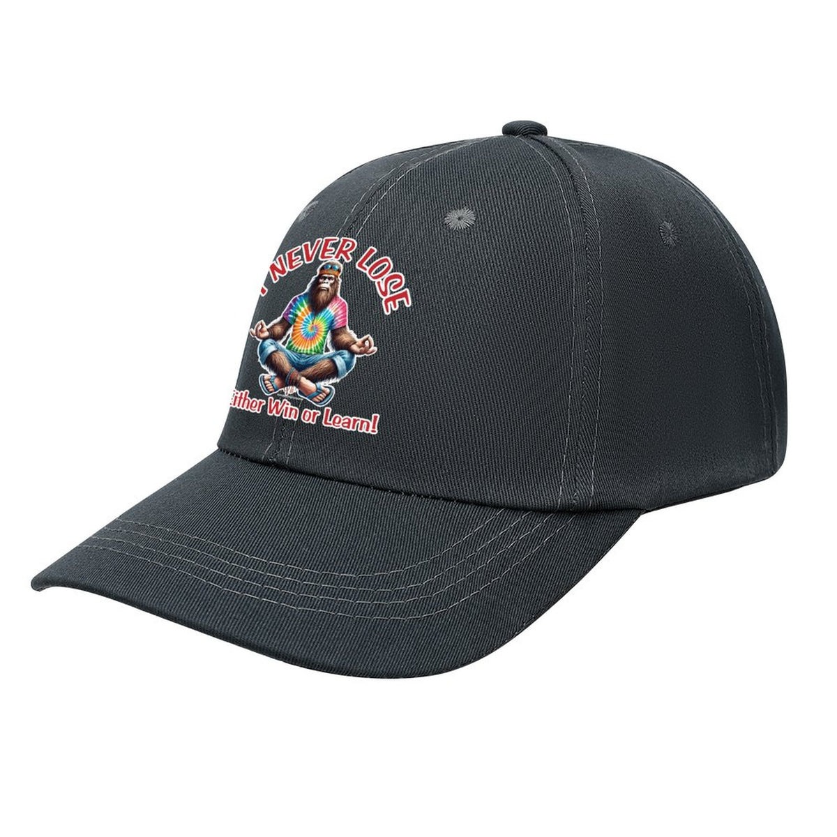 Bigfoot, Sasquatch “I never lose..", Baseball Cap – 8 Colors
