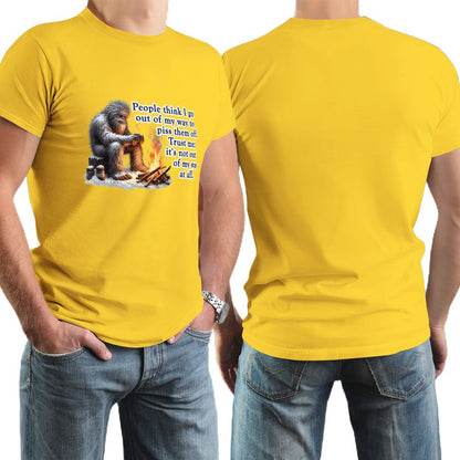 "People Say I go out of my way", Bigfooot, Sasquatch - Short Sleeve Tshirt Men