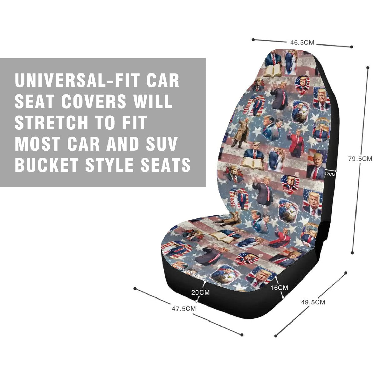 20 Donald Trump Designs, Car Seat Covers Full Set, Trump Seat Covers, trump Car Set, Car Accessory,