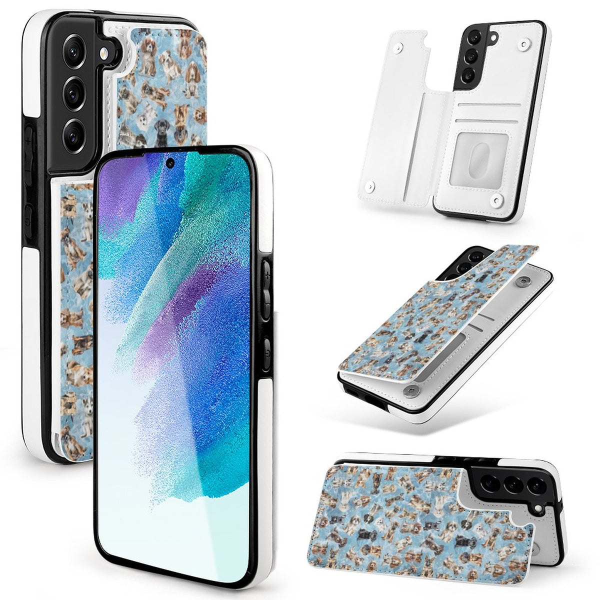 10 Animal Themed Designs Samsung S22 Cell Phone Case / Folding Wallet
