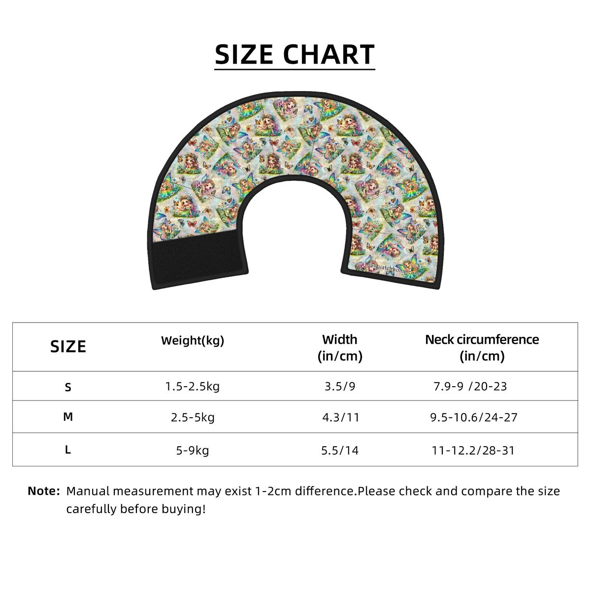6 Fairy Designs, Pet Elizabethan, Pet Medical Collar